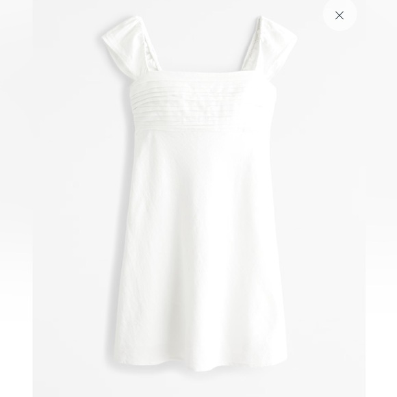 The A&F Emerson Cap Sleeve Mini Dress in White - Picture 1 of 5